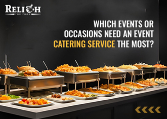 Buffet setup showing event catering service