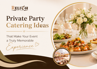 Elegant private party catering setup